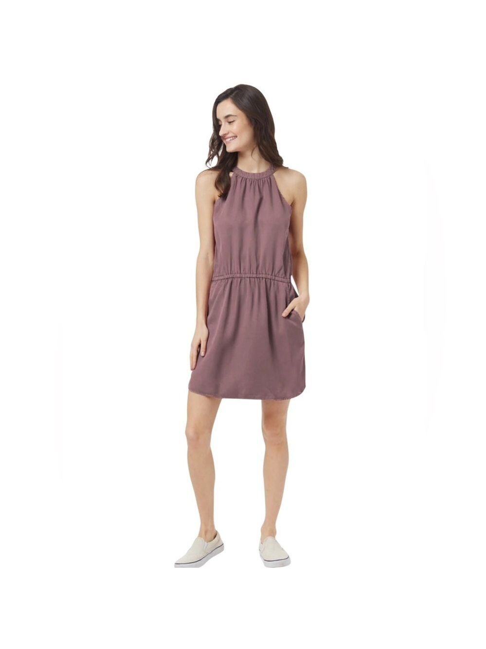 Tentree Cyprus Dress Women’s Size Large Purple 100% Tencel EcoCore Vacation
